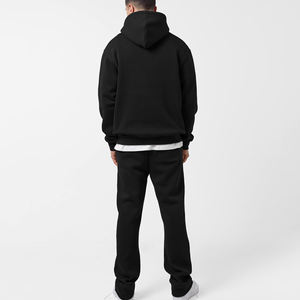 Venta al por mayor de alta calidad 100% chándal de algodón grueso personalizado con capucha y Joggers conjunto de hombres deporte chándal chándales - Product Image 6