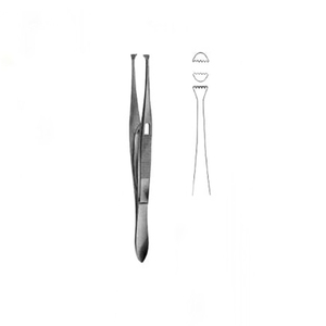 GRAEFE Con Catch Fórceps de tejido de 110mm Fórceps de tejido de acero inoxidable recto POR GRAYROCKS ENTERPRISES - Product Image 1