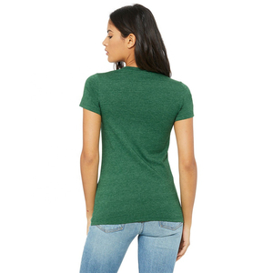 T-shirts pour femmes les plus vendus, tissu doux 100% coton, coupe ajustée, respirant, vêtements d'extérieur d'été, logo personnalisé, service OEM - Product Image 3