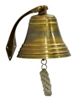 Cloche de bateau en laiton massif gravée à la main pour suspension murale et décoration intérieure Vintage en laiton Antique fini quantité minimale de commande