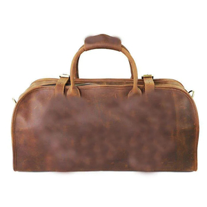 Hot Selling High Quality Genuine Leather Duffle <b>Bag</b> Men Leather Travel <b>Duffel</b> <b>Bag</b> for Sale - Product Image 1