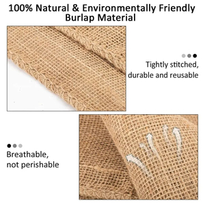 Nouvel arrivage de sacs cadeau sac de jute en grains de café pochette en jute Nature toile de jute tissu sac de jute sacs fourre-tout à provisions - Product Image 4