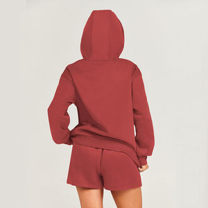 Sudadera holgada de manga larga con capucha de Material de algodón, sudadera sólida para mujer, sudaderas coreanas informales de moda para mujer - Product Image 3