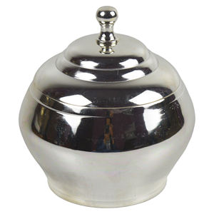 Factory Quality Steel Metal Design Spicy Food <b>Jar</b> Shiny Silver Colored Finishing Design <b>Cookies</b> Pot for Kitchen Decor Design - Product Image 2