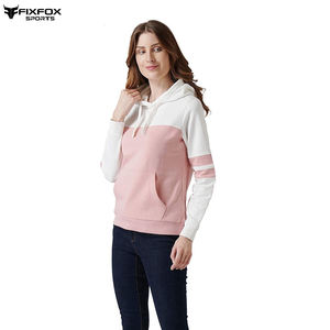 เสื้อฮู้ดสวมหัวสำหรับผู้หญิงเสื้อกันหนาวแขนยาวผ้าฟลีซผ้าฝ้าย100% ลำลองพิมพ์โลโก้ออกแบบได้ตามต้องการสำหรับฤดูหนาว - Product Image 4