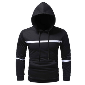 Sweat-shirts à capuche pour hommes, respirants, séchage rapide, 100% coton polaire, broderie, anti-froissement, poche, vêtements d'extérieur, service OEM - Product Image 1