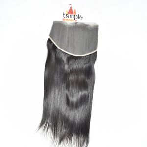 Extensiones de Cabello Humano Vietnamita Virgen Sin Procesar 13*6 Frontal Temple para Mujer, Color Negro Natural, Sin Procesar, Estilo Ondulado - Product Image 5