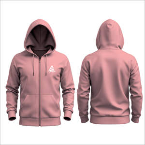 Best-seller Sweat à capuche unisexe 350G doublé polaire vierge à fermeture éclair surdimensionné en coton mélangé tricoté 3D broderie hiver Sweats à capuche pour hommes - Product Image 4