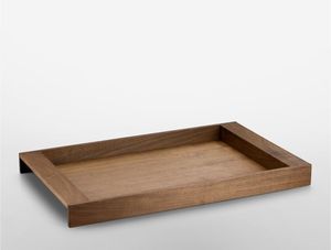 Bandeja para servir rectangular de madera con diseño de boda, acabado Natural, tamaño estándar para el hogar y la boda, bandeja para servir comida hecha a mano - Product Image 5