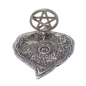 Soporte de incienso de hoja de Venta caliente tradicional con Pentáculo de pie en la placa para palo de incienso y soporte de cono al mejor precio - Product Image 5