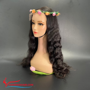 Vente en gros HD dentelle fermeture perruques naturel ondulé non traité perruques avant cheveux vague style brut vietnamien extensions de cheveux humains - Product Image 3