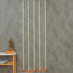 Guirlandes de souci vibrantes de 6 pieds: parfaites pour la décoration Diwali, les décors Pooja et la décoration de mariage indien - Product Image 2