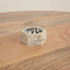 Quemador de incienso con incrustaciones de hueso de tarro de vela con caja de almacenamiento para decoración del hogar árabe Mubkhar Bakhoor incrustaciones árabes - Product Image 1