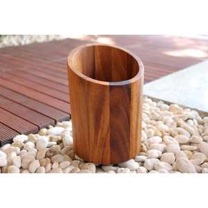 Porta Utensilios de Cocina Rústico Hecho a Mano, Soporte de Madera Maciza Natural para Almacenamiento de Cubiertos y Herramientas de Cocina para Hogar Moderno - Product Image 5
