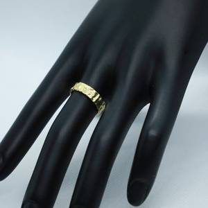 Anelli 925 in argento Sterling placcati in oro 18K taglio radiante zircone classico regalo di natale A05 stile matrimonio e fidanzamento - Product Image 4