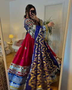 Vestido de mujer Vintage afgano tradicional hecho a mano, seda y algodón de alta calidad, el mejor Material para el verano 0687 - Product Image 2