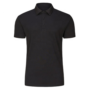 Nouvelle Arrivée 2026 – T-shirt Polo Homme en Coton 100% Personnalisé à Manches Courtes, Noir, Ample et Respirant, de Haute Qualité pour le Golf - Product Image 1