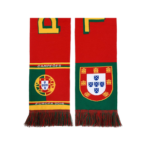 Écharpe tricotée de football en tricot écologique fabriquée à partir de fils durables et recyclés Écharpe de football en tricot de luxe - Product Image 4