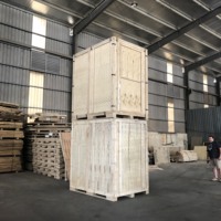 Caisses de rangement en bois de grande taille en gros, OEM ODM, caisses de transport pliables en bois, fabriquées au Vietnam