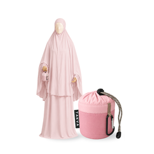 Falda de Oración Musulmana Portátil TAKVA para Mujer, Larga, Sin Mangas, Color Sólido, 100% Poliéster, Ropa Modesta - Product Image 3