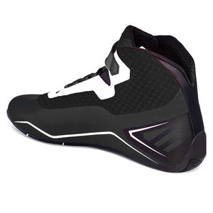 Nouvelles chaussures de course de kart noires en cuir confort/chaussures de course de voiture en cuir véritable - Product Image 1