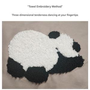 Juego de Ropa de Cama 100% Algodón con Bordado de Panda, Sábanas y Fundas de Almohada, Cálido, Suave y Acogedor para Todas las Temporadas - Product Image 5