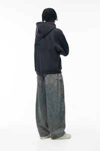 Vente en gros pas cher sweat à capuche vierge avec logo personnalisé respirant 400-600GSM pull lourd à épaules tombantes 100% coton - Product Image 6