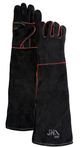 ถุงมือเชื่อมหนังวัวฟอกทนความร้อนใช้สำหรับงานเชื่อมโลหะอาร์กอนป้องกันการบาด - Product Image 3