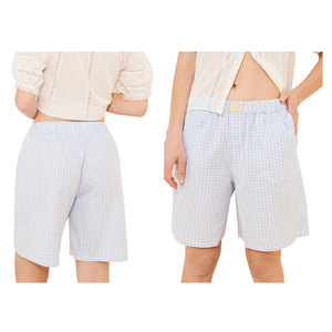 Shorts de Verano 2025 para Mujer, Cintura Alta, Ajustados, Transpirables, Casuales, para Descansar, Dormir, Cintura Elástica Regular, Lisos, Teñidos, con Logotipo, para Playa - Product Image 6