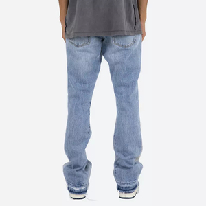 กางเกงผ้ายีนส์สำหรับผู้ชายกางเกงผ้ายีนส์ทันสมัยผ้าสวมใส่สบายทนทานแบบลำลองใส่เป็นทางการแฟชั่นดูคลาสสิก - Product Image 4