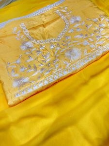 Mới Nhất Bollywood Phong Cách Nặng Georgette Gà Ren Sari Thiết Kế Thêu Làm Việc Áo Đám Cưới Bên Lễ hội Nhìn Cô Gái - Product Image 4