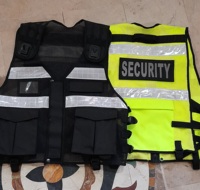 Gilet de sécurité réfléchissant haute visibilité en polyester pour vêtements de travail médical, uniformes de gardien de sécurité et d'attache-chien - Respirant et à séchage rapide