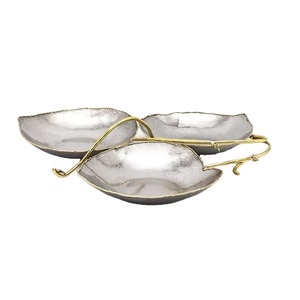 Trois bols élégants en forme de feuille magnifiquement fabriqués par un grossiste indien et un fournisseur de fabricant - Product Image 1