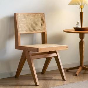 Nordic style quality solid <b>rattan</b> woven <b>chairs</b> luxury home furniture <b>dining</b> <b>chairs</b> - Product Image 2