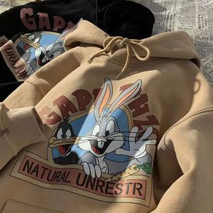 Nueva moda lindo estampado nuevo álbum Sudadera con capucha cómodo y Simple Algodón puro versátil hombres y mujeres pareja suéter - Product Image 3