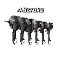 Motor Tempel/Outboard Baru Hidea Original Asli 15hp 4-tak Berpendingin Air Kemudi Belakang/Depan. Hubungi untuk Detail Lebih Lanjut
