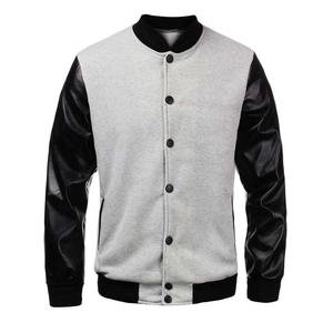 Nouveauté Veste universitaire pour hommes avec logo personnalisé broderie chenille manches en cuir veste d'hiver de style letterman pour le baseball - Product Image 1