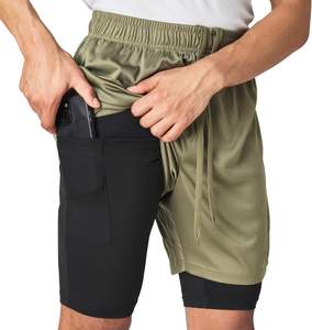 Short de sport athlétique pour hommes Short de basket-ball à séchage rapide avec poches pour courir Vêtements de sport décontractés - Product Image 6