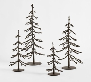 Centro de mesa temático navideño hecho de madera y metal adecuado para casas rústicas y decoración festiva de mesa de comedor - Product Image 1