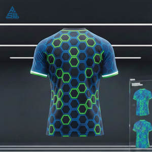 Uniforme de Fútbol Personalizado, Diseño Listo para Equipo, Kit de Fútbol Transpirable de Manga Corta de Alto Rendimiento para Hombre - Product Image 4