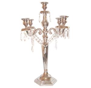 Luxueux Style Moderne 5 Bras Grand Candélabre Bougeoir De Noël En Métal De Haute Qualité avec Bougeoir Décoratif De Polissage - Product Image 1