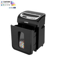 Trituradora de Papel de Alimentación Automática de 30L, Corte Cruzado P4, Máquina de Alta Resistencia para Destructura de Documentos Industriales y Comerciales, para Oficina en Casa