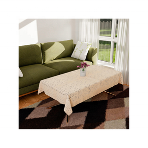 Budget Friendly 100% Cotton Embroidered Beige <b>Table</b> <b>Cloth</b> 60x90 Inches Quick Dry Machine Washable Ideal For Home Entertaining - Product Image 6