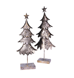 Ornements de Noël décoratifs pour la maison arbre Design moderne suspension de Noël finition en aluminium et métal suspendus décoratifs - Product Image 2