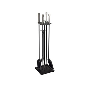 Ensemble d'outils de feu en fer noir antique de la meilleure conception, fabriqués avec soin et durabilité pour les foyers et foyers luxueux - Product Image 4