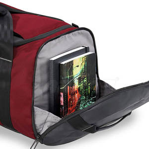 Sac de sport à compartiment à chaussures avec conception personnalisée et sac de sport à fermeture éclair en tissu léger - Product Image 4