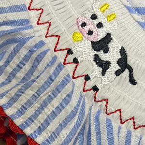 Vestido de lino suave hecho a mano para niñas pequeñas, estilo informal para el primer cumpleaños de niños pequeños, OEM hecho en Vietnam - Product Image 6