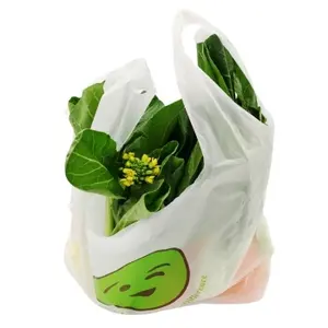 Bolsas de transporte biodegradables para chaleco D2w, productos de embalaje de plástico para el hogar, bolsa de plástico de compras con su logotipo hecho en Vietnam, OEM, ODM, soporte personalizado