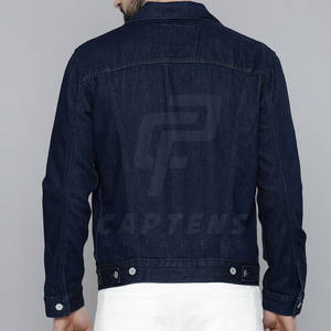 Veste en jean décontracté de couleur unie Vêtements à la mode Veste d'hiver en jean Veste en jean confortable - Product Image 2