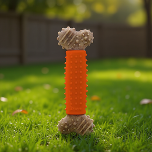 Hueso Masticable para Perros con Sabor a Carne de Larga Duración, Juguete Masticable Premium para Cachorros y Perros Adultos - Product Image 3